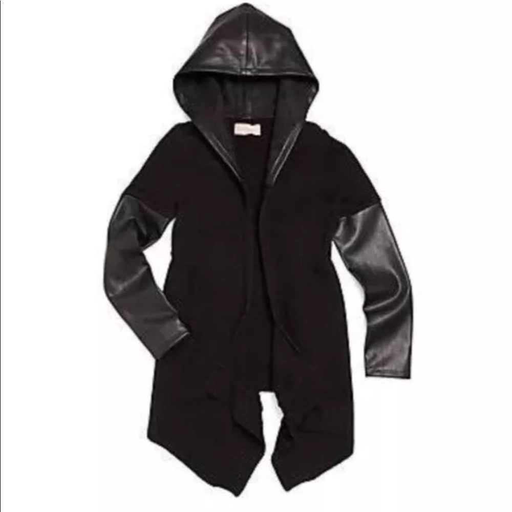 [BLANKNYC] Women's Faux-Leather Hooded Jacket